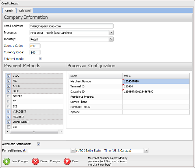 Configuring Store Settings