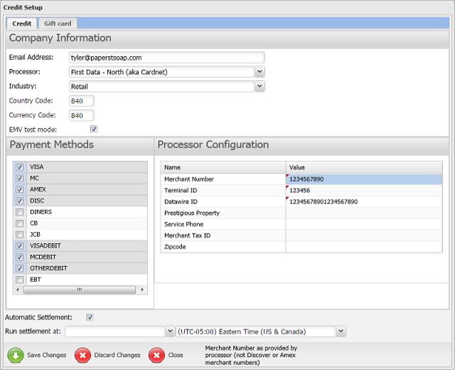 Configuring Payment Methods